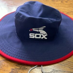 Chicago White Sox Bucket Hat, Red and Navy Blue, OSFM